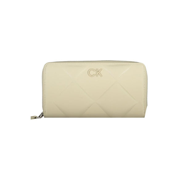 Beige Polyester Wallet