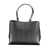 Black Polyester Handbag