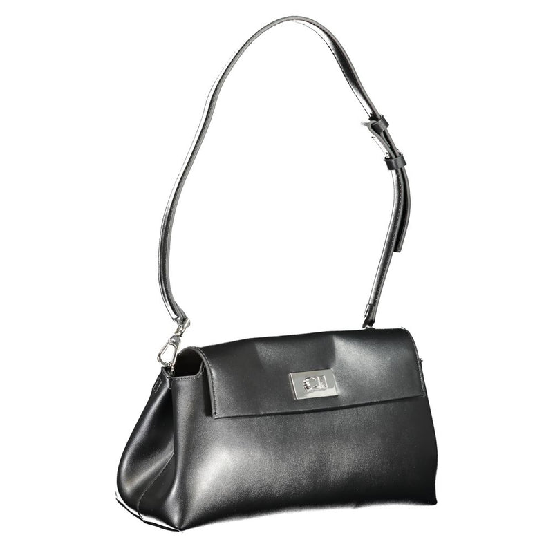 Black Polyester Handbag