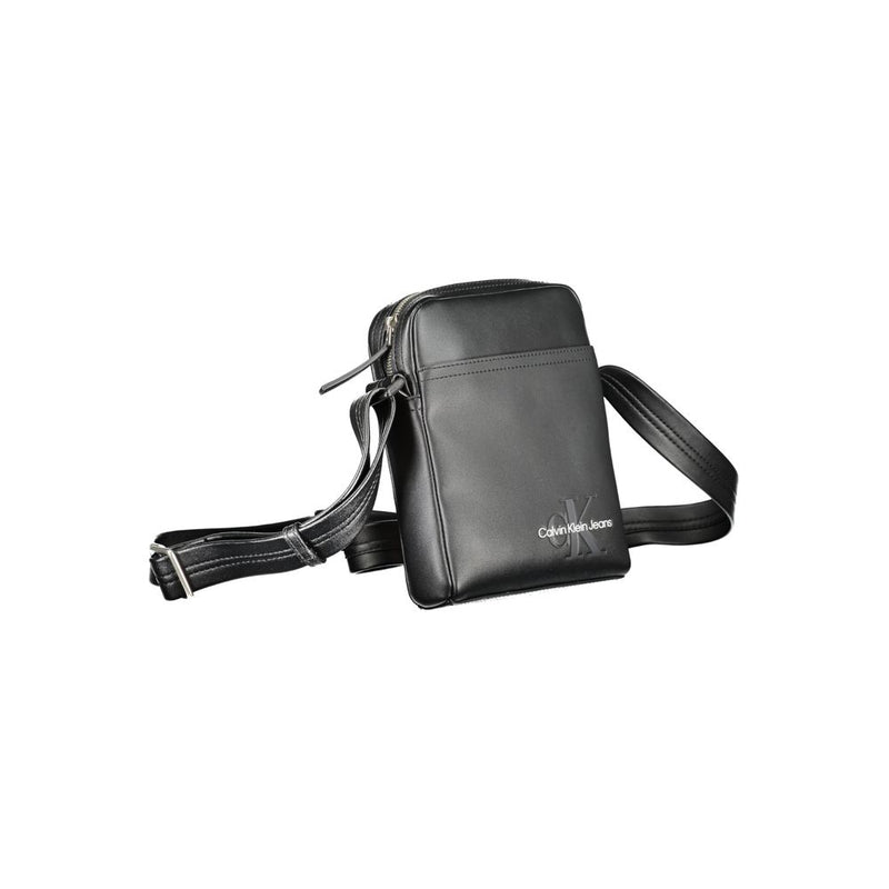 Black Polyethylene Shoulder Bag