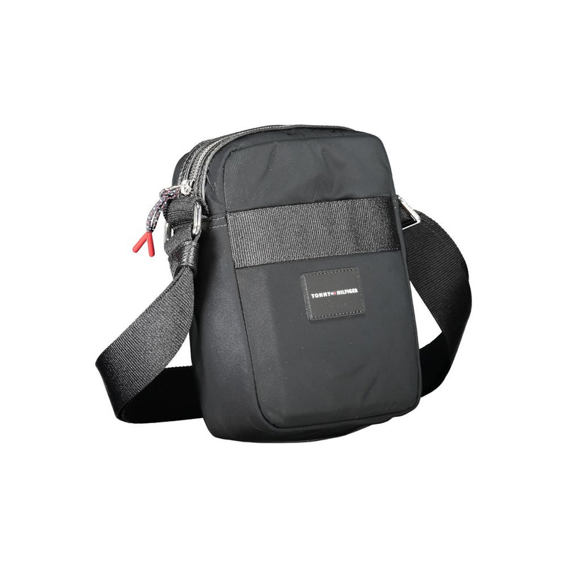 Black Polyester Shoulder Bag