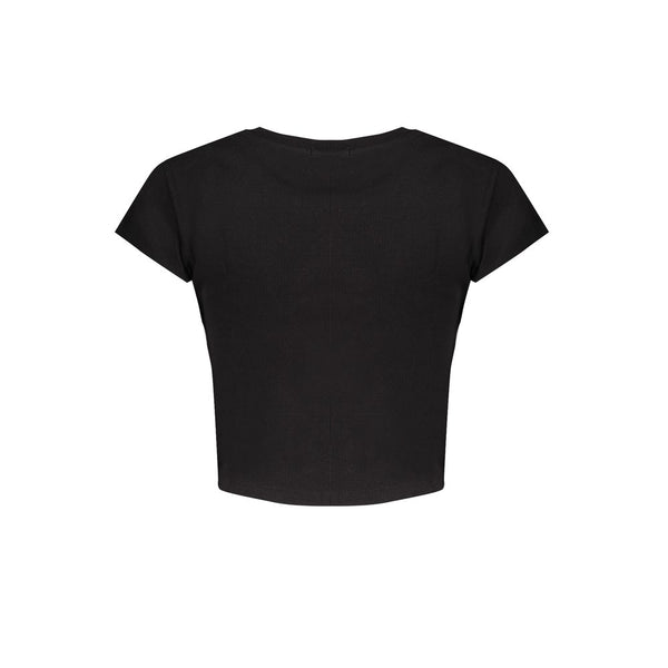 Black Cotton Tops & T-Shirt