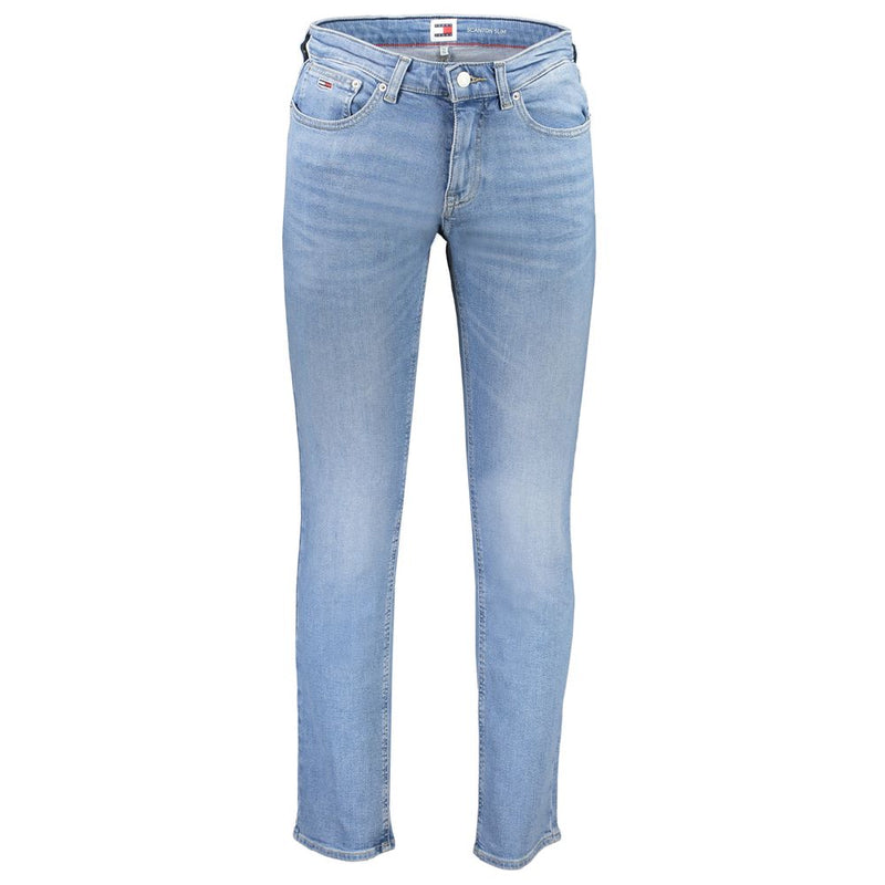 Light Blue Cotton Jeans & Pant