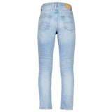 Light Blue Cotton Jeans & Pant