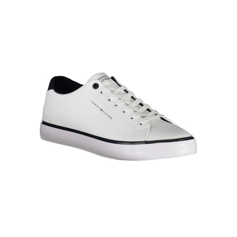 White Polyester Sneaker