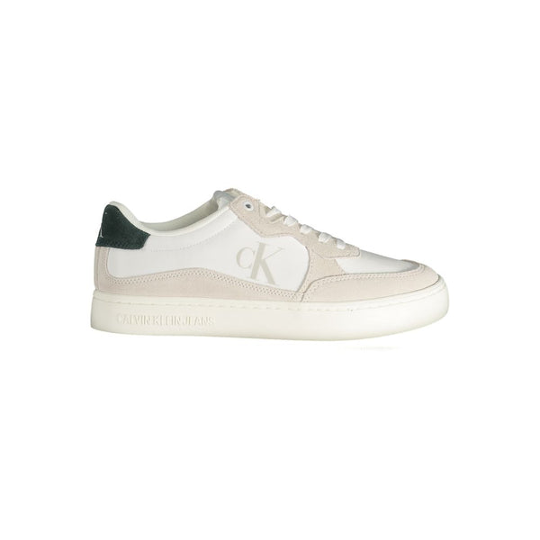 White Polyester Sneaker