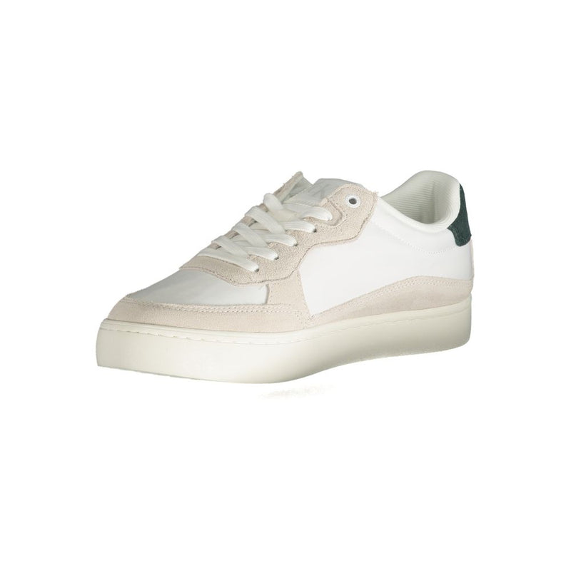 White Polyester Sneaker