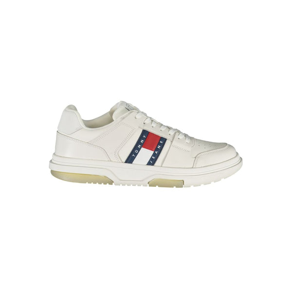 White Polyester Sneaker