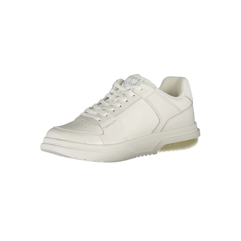 White Polyester Sneaker