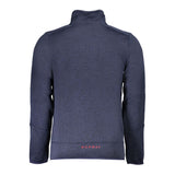 Blue Polyester Men Sweater