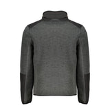 Gray Polyester Men Jacket