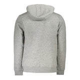 Gray Cotton Men Sweater with Hood