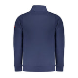 Blue Cotton Mens Sweater