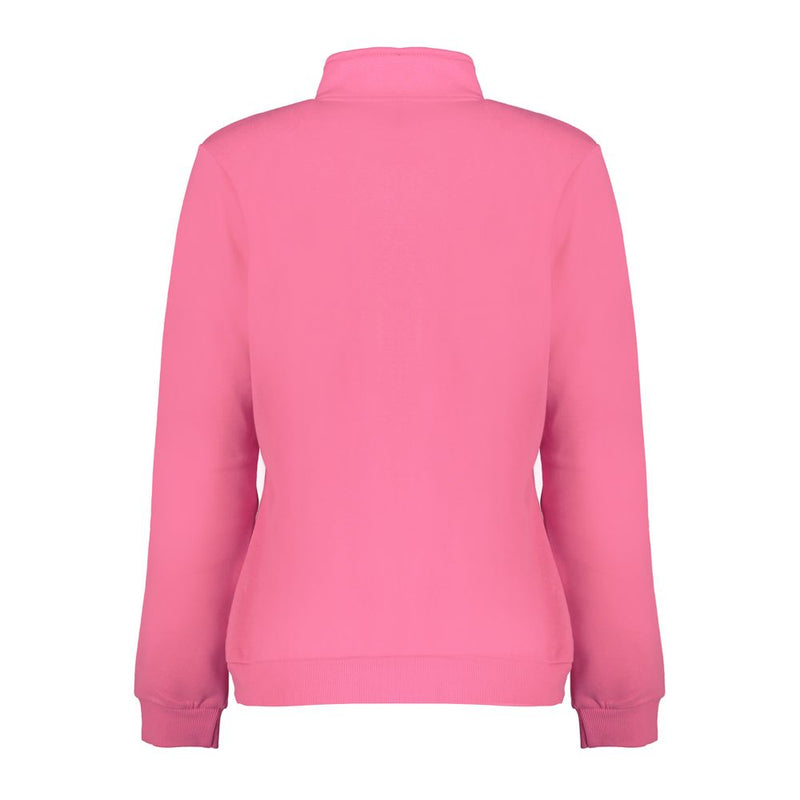 Pink Polyester Women Sweater