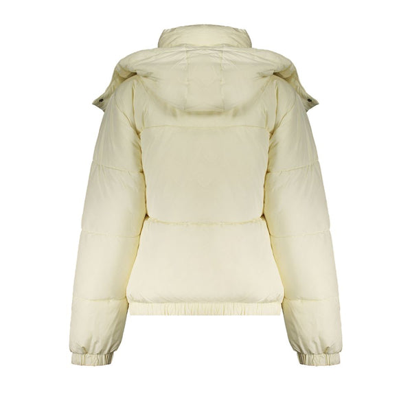 Beige Polyester Women Jacket