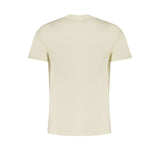 Beige Cotton Men T-Shirt