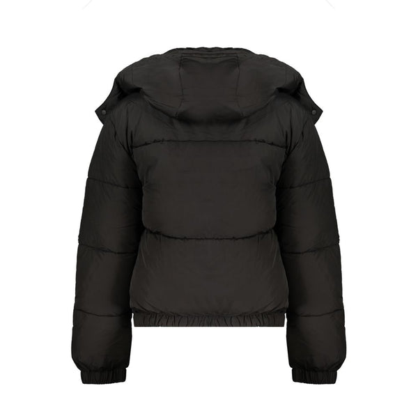 Black Polyester Women Jacket