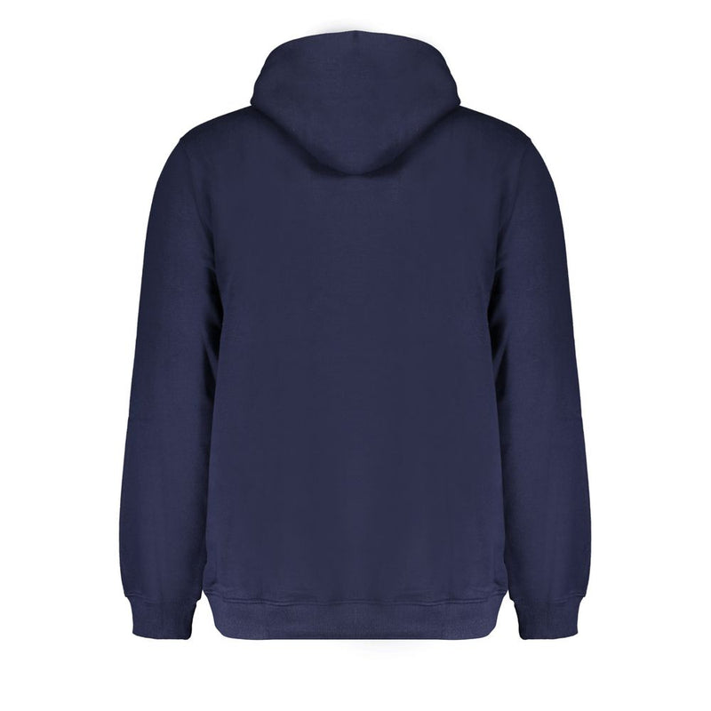 Blue Cotton Men Sweater