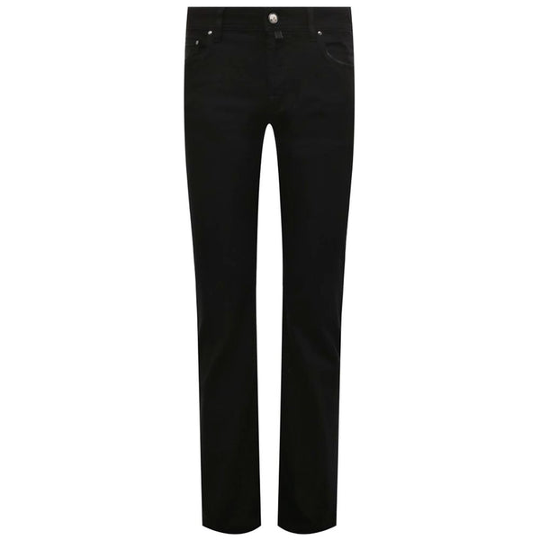 Black Cotton Jeans & Pant