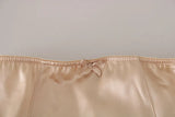 Beige Flower Logo Stretch Bottoms Underwear