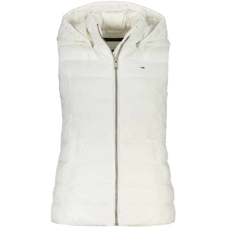 White Polyester Women Jacket