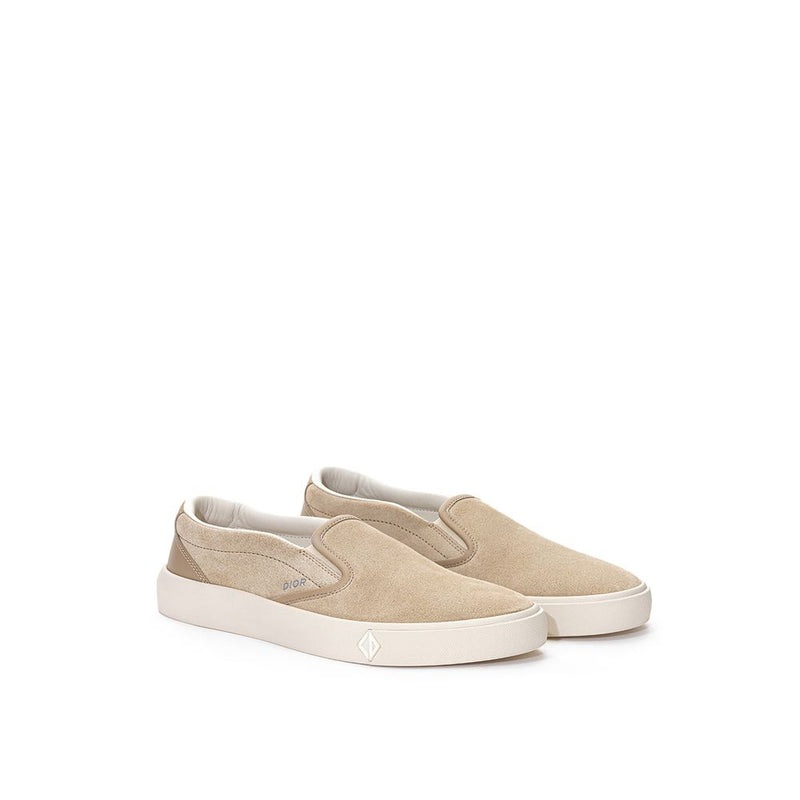 Beige Leather Sneaker