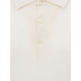 White Cashemere Polo Shirt