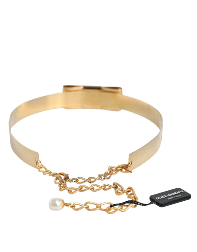 Gold Brass Adjustable Women Waist Chain Belt