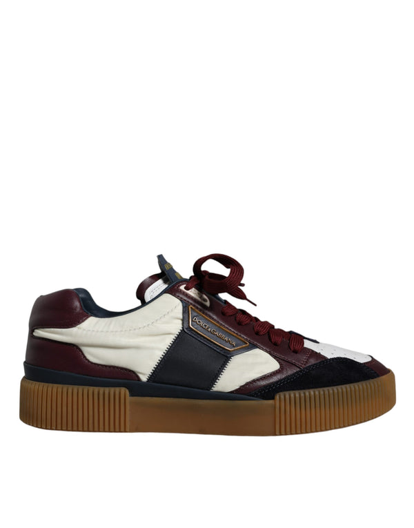 Multicolor Miami Leather Low Top Sneakers Shoes