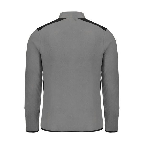 Gray Polyester Men Sweater