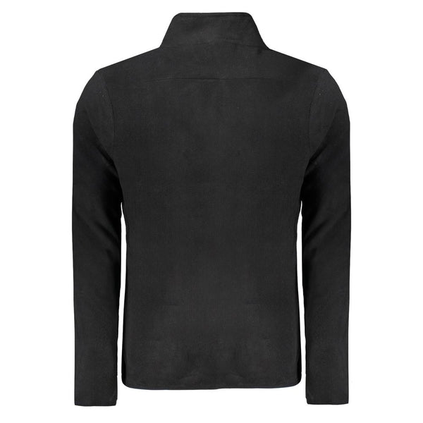 Black Polyester Men Sweater