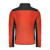 Red Polyester Men Sweater