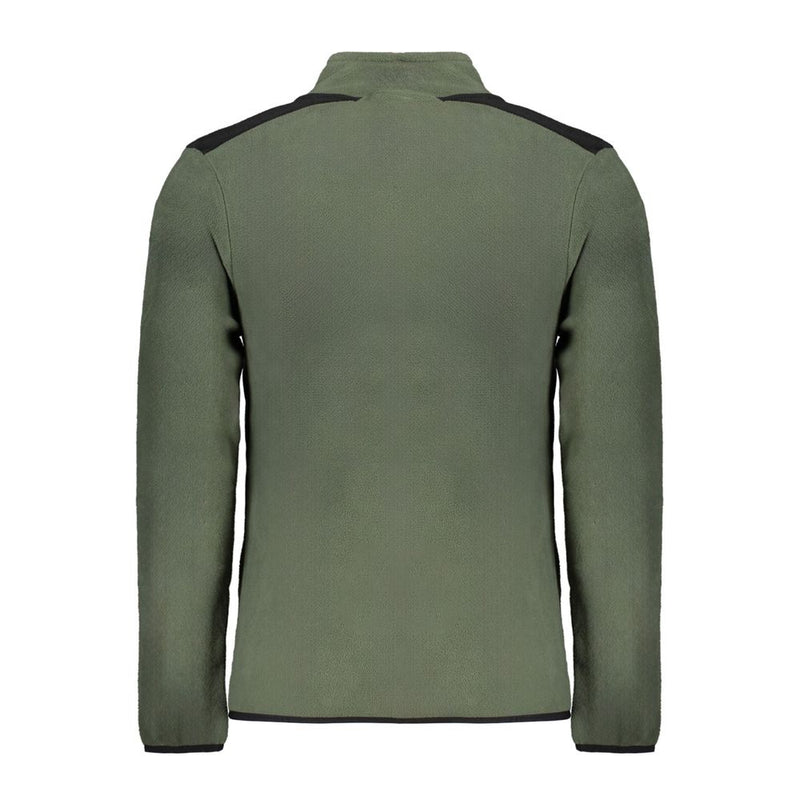 Green Polyester Men Sweater