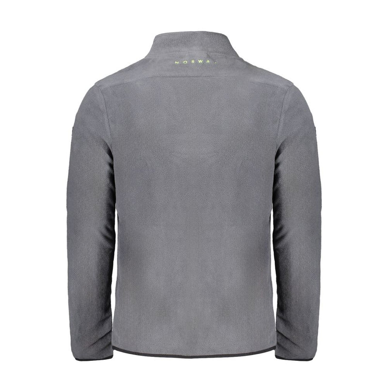 Gray Polyester Men Sweater