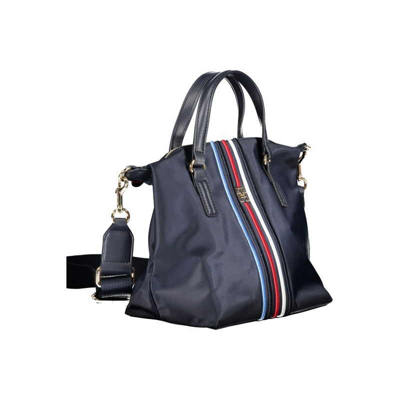 Blue Nylon Handbag