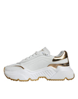 White Gold DAYMASTER Leather Sneakers Shoes