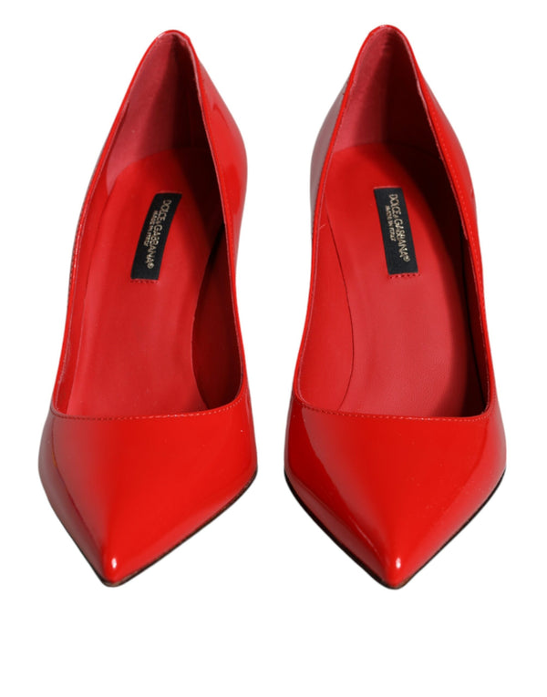 Red Patent Leather Bellucci Heel Pumps Shoes