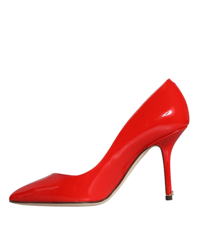 Red Patent Leather Bellucci Heel Pumps Shoes