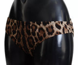 Brown Leopard Print Swimsuit Swimwear Bikini Bottom