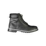 Black Polyester Men Boot