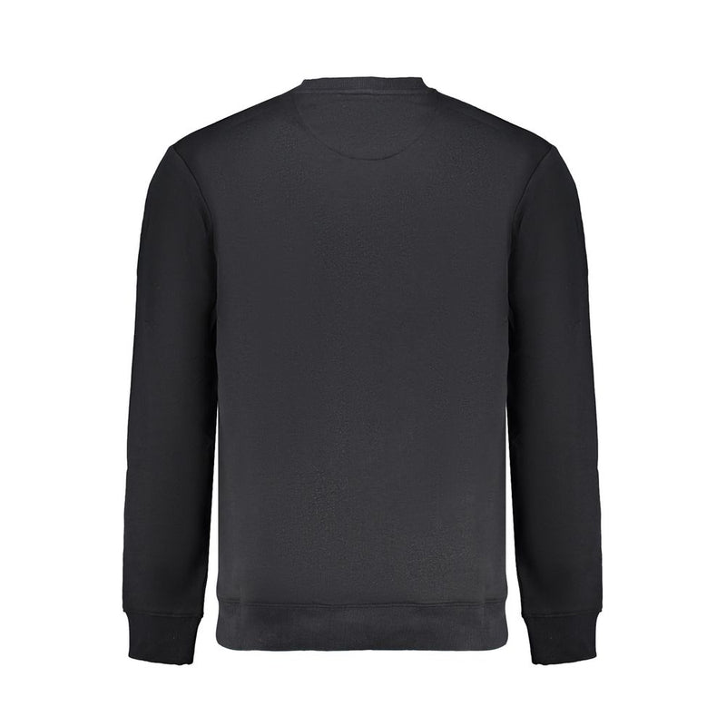 Black Cotton Men Sweater