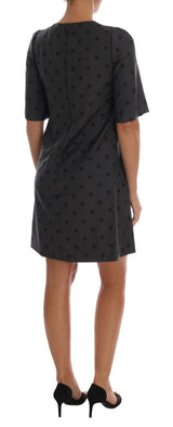 Chic Polka gepunktete Wollkleid