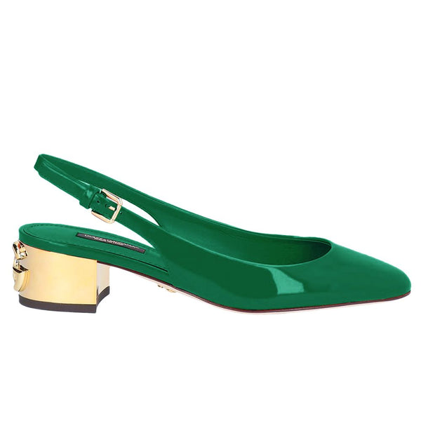 Green Leather Di Calfskin Pump