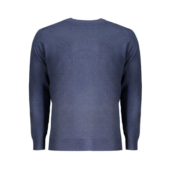 Blue Wool Men Sweater