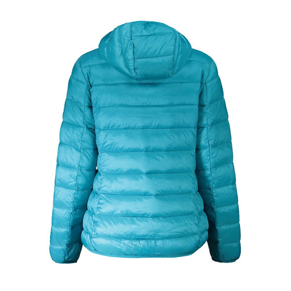 Light Blue Polyamide Women Jacket