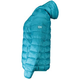 Light Blue Polyamide Women Jacket