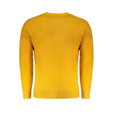 Yellow Wool Men Sweater