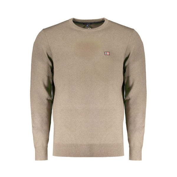 Brown Wool Men Sweater