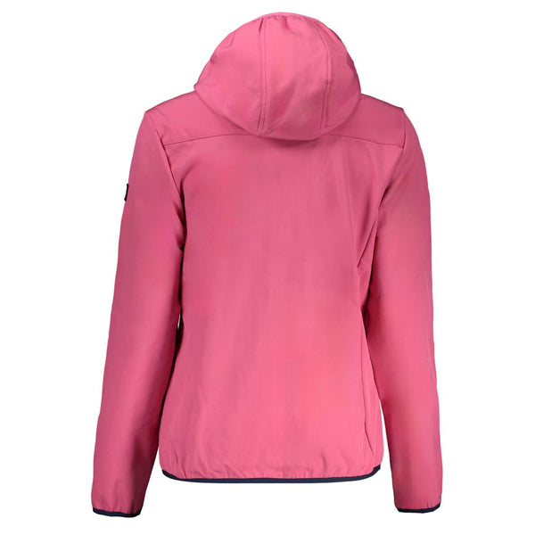 Pink Polyester Women Jacket