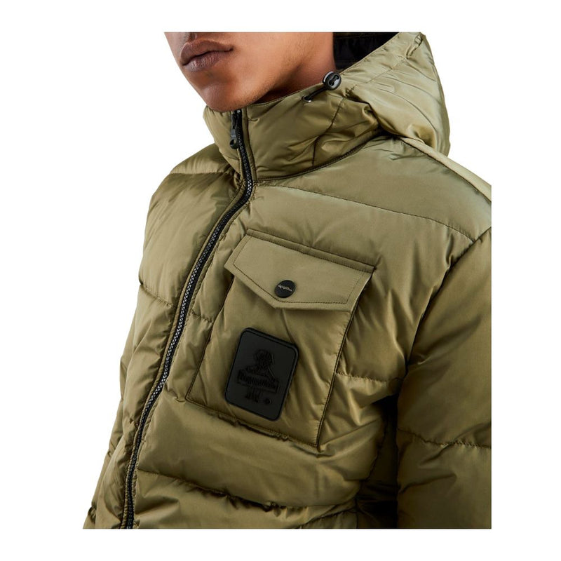 Green Nylon Men Jacket